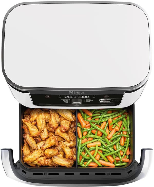 Fritös utan olja Ninja FlexDrawer AF500EUWH Vit
