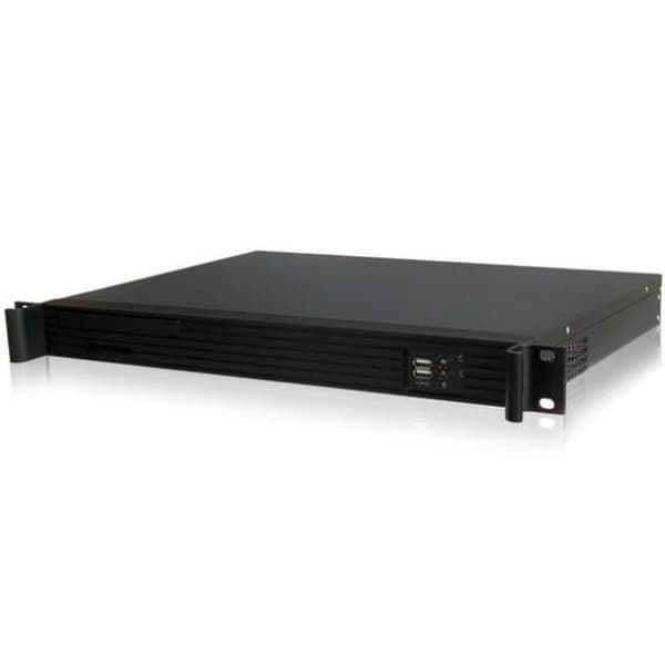 Techly I-CASE IPC-140, Rack, PC, Aluminium, Stål, Mini-ITX, Svart, 1U