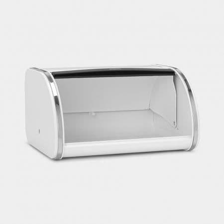 Brödbox - BRABANTIA - Medium - Skjutlock - Vit - Metall