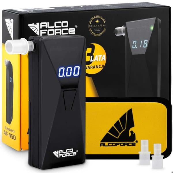 Etylometer elektro-kemisk - ALCOFORCE - AF450 - Hög precision - Digital display - Bärbar - Lätt att använda