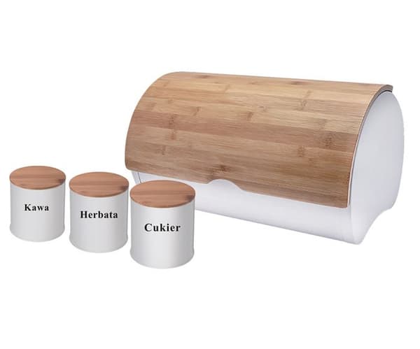 Brödbox - CHLEBAK - 2705 - Rostfritt stål - Ljust trä - Modern design