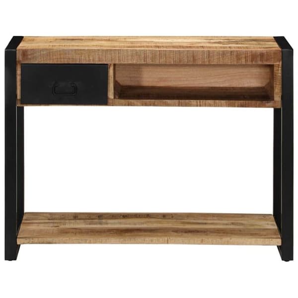 Bordskonsol 100x35x75 cm av råmassivt mangoträd