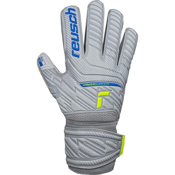 Reusch Attrakt Grip Finger Support målvaktshandskar - grå