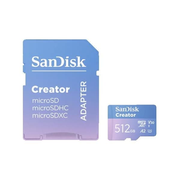 Micro SD-kort - SANDISK - Creator - 128 Go - UHS-II - Hastighet 280 Mo/s