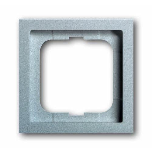 Busch-Jaeger Enkel platta, Linjära program av infällda strömbrytare - future© linear - aluminium silver - 1721-183K