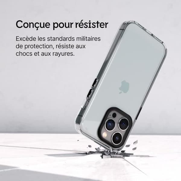 Coque - RhinoShield - iPhone 14 Pro Max - Magsafe - Hög Transparens - Svart