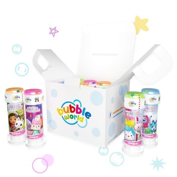 Såpbubblor - Gabby's Party Pack - 12 flaskor - 60 ml - Hypoallergenisk