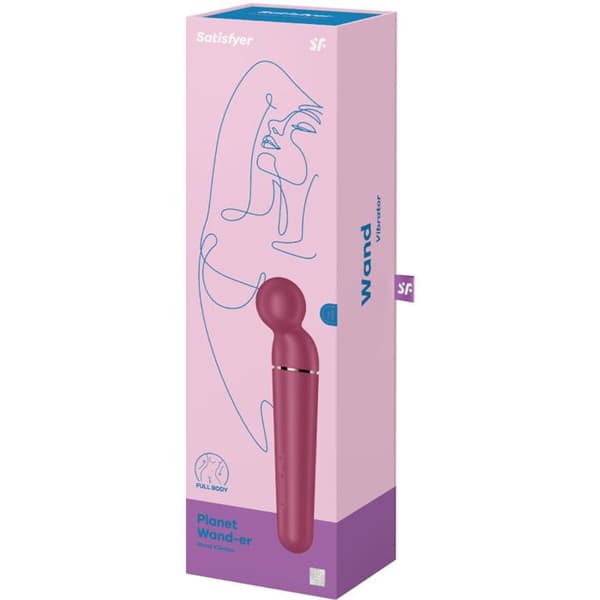 SATISFYER - PLANET WAND-ER VIBRATOR MASSAGER BERRY -