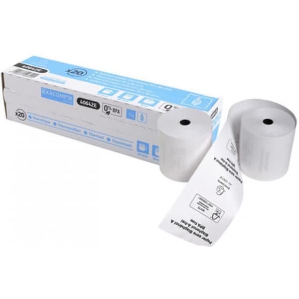 EXACOMPTA Termisk spole för kassaapparat, 57 mm x 9 m 0,000000 Svart