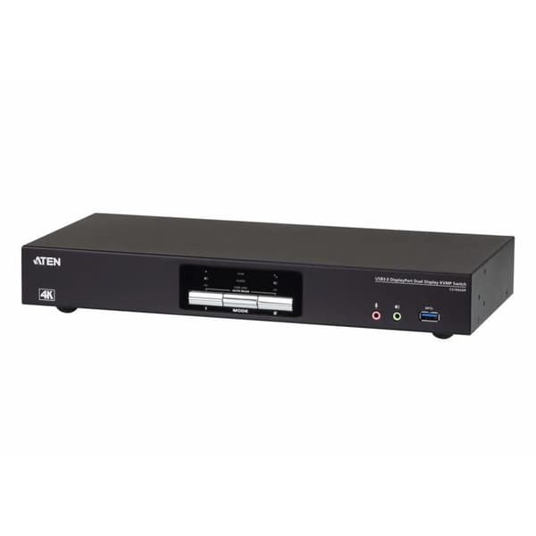 KVM-switch - ATEN - CS1942DP - 2 portar - USB - DisplayPort - Avancerad video