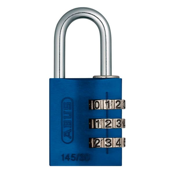 Kombinationslås - ABUS - 145/20 - Aluminium - 20 mm - Blå