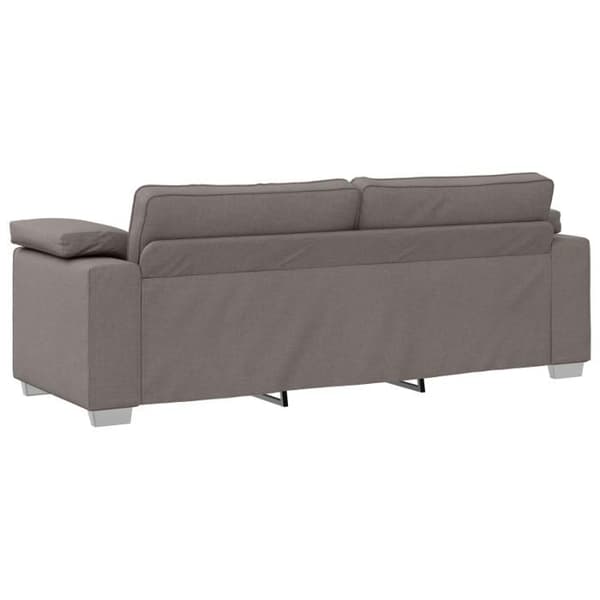 Trevlig 3-sitssoffa taupe 178 cm i tyg