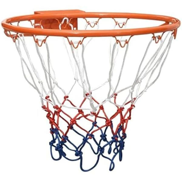 Basketbollring - VIDAXL - 39 cm - Hållbar stål - Nät i nylon - Väggmontering