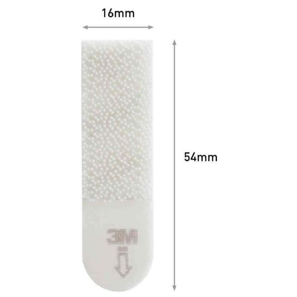 Pack 4 Par Längder Tavelfästen Storlek S 2Kg Vit