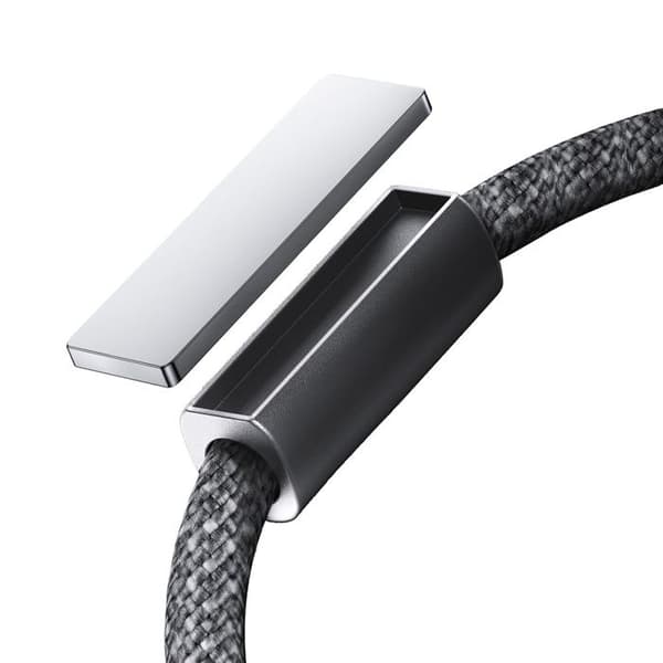 USB-C till Lightning-kabel för iPhone med magnetisk organiserare, 1,2 m, grå