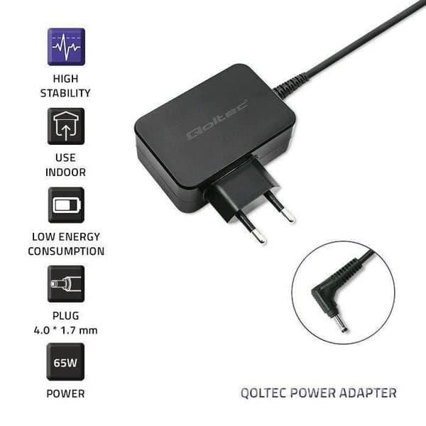 Nätadapter - Qoltec - Lenovo - 65W - 20V - 3.25A