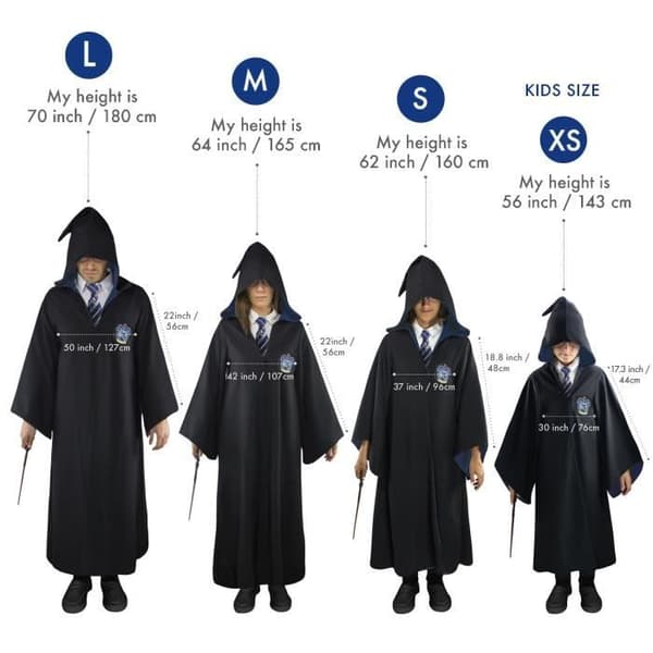 Cinereplicas Adults - Ravenclaw Wizard Robe M