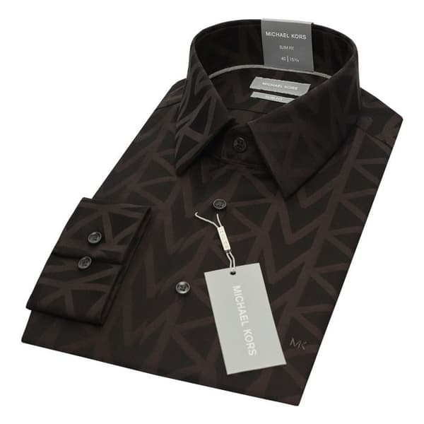 Skjorta Michael Kors Mk Jacquard Slim Fit