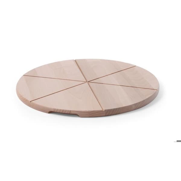 Pizzaställ - HENDI - 505564 - Ø 40 cm - Bokträ - Spår 6 delar
