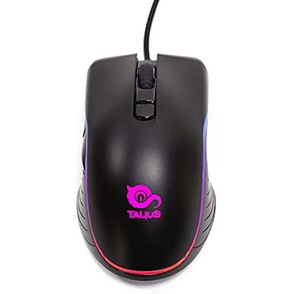 Gamingmus - TALIUS - Spitfire - 12000 DPI - 6 programmerbara knappar - RGB-belysning
