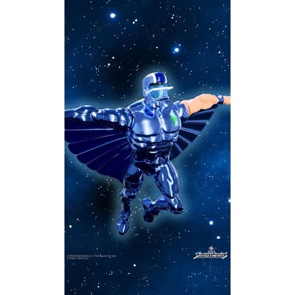 Super7 - SilverHawks - Figur Ultimate Steelwill (Leksaksversion Vac Metal) 18 cm