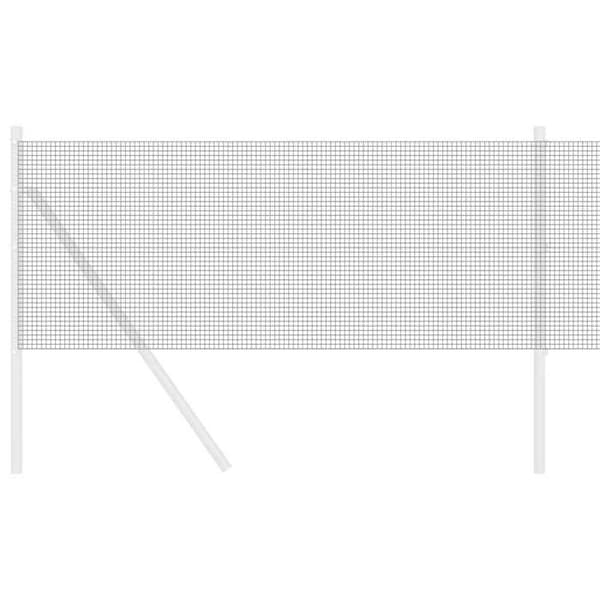 vidaXL Svetsat stängsel Grå 42005277