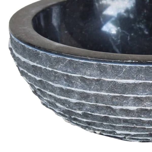 vidaXL Marmor Diskbänk 40 cm Svart
