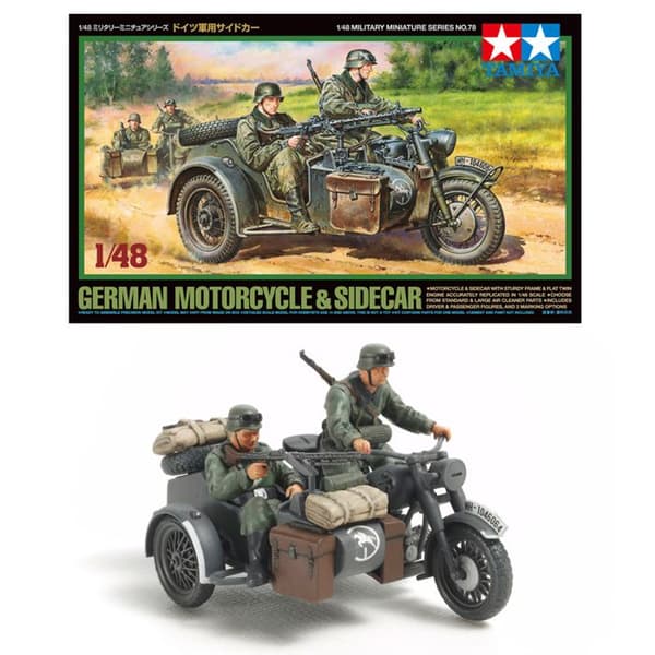 1/48 modell: Tysk sidovagn