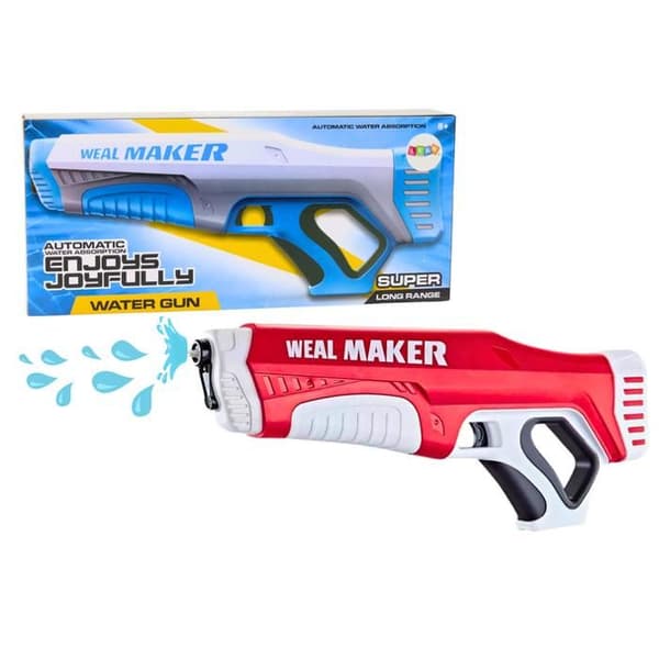 Automatisk vattenpistol röd 350 ml