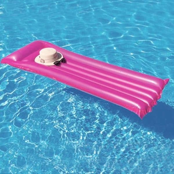 Bestway - Uppblåsbart strandmadrass 183 x 69 cm (rosa)
