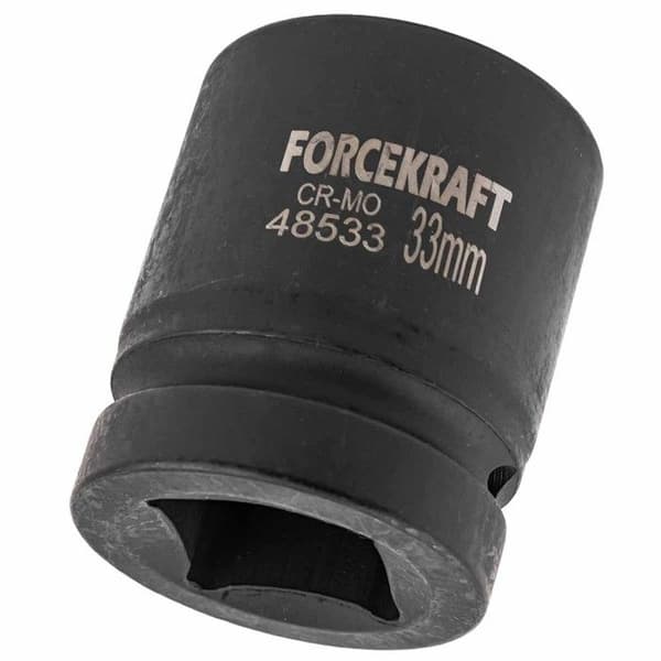 Djup hylsa impact 1" 33 mm 6 punkter