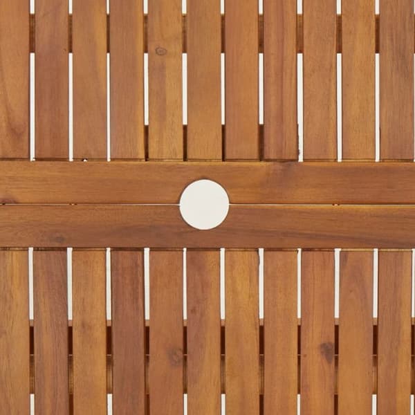 Fällbart trädgårdsbord 90x90x75 cm i solid akaciaträ