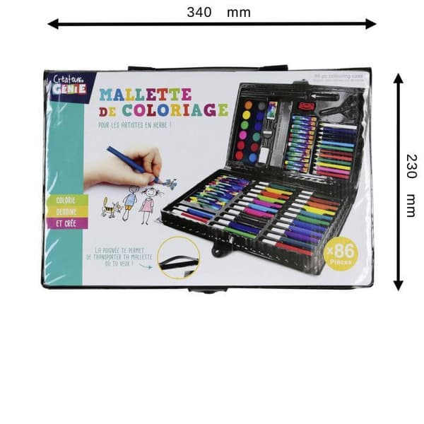 Färglåda - SPEL 2 BARN - 86 Delar - Flerfärgad
