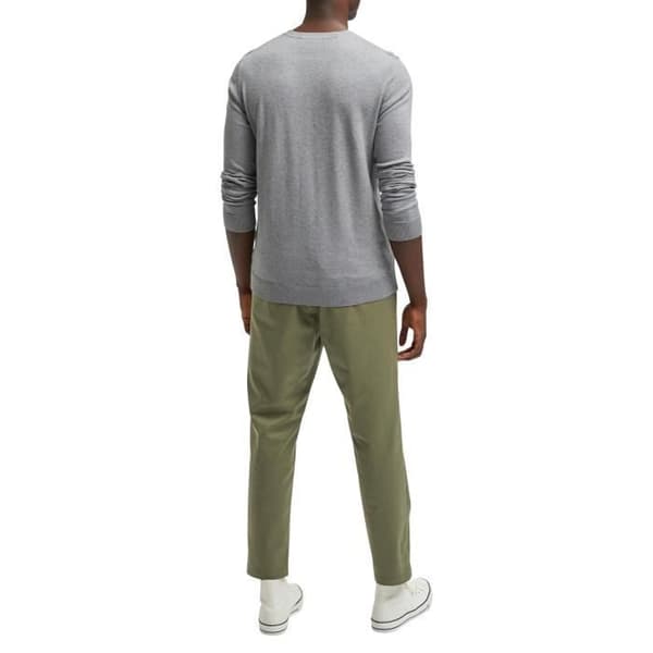 Enfärgad bomullströja Selected Grey