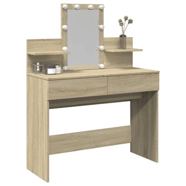 Coiffeuse med LED eksonoma 100x40x130 cm