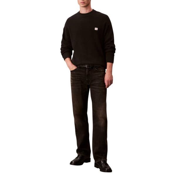 Pull Noir Man Calvin Klein Jeans Waffle
