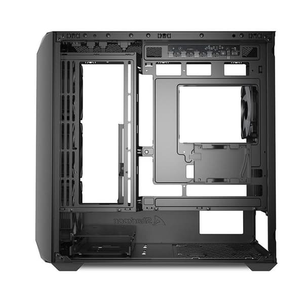 PC-chassi mATX - SHARKOON - MK3 RGB - Härdat glas - 4 fläktar - USB-C
