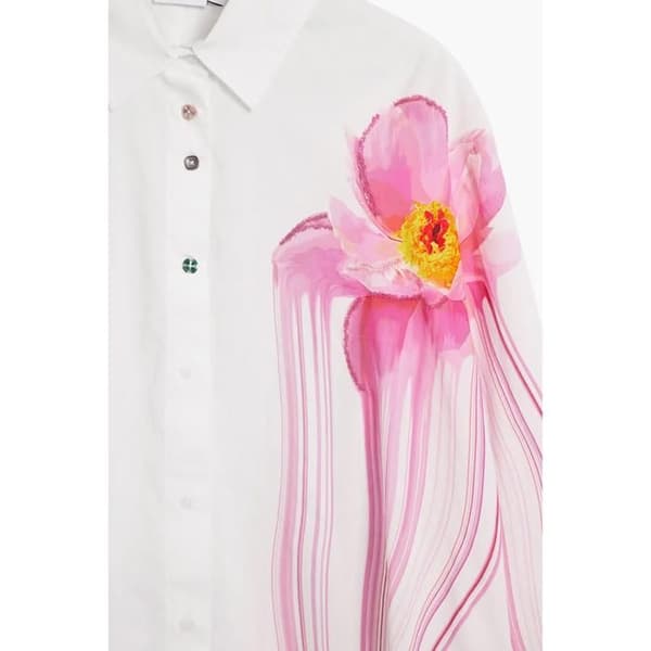 Långärmad blus dam Desigual Gloss