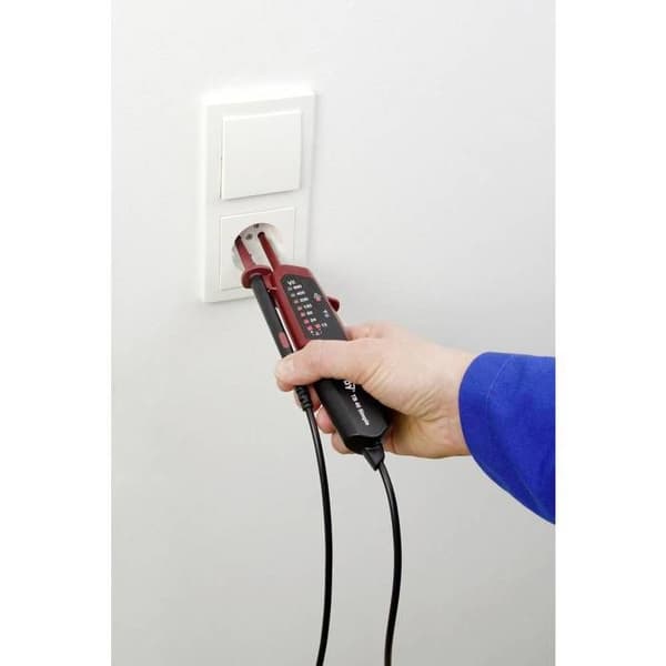 Testare av två poler Testboy CAT III 600 V Akustisk, LED