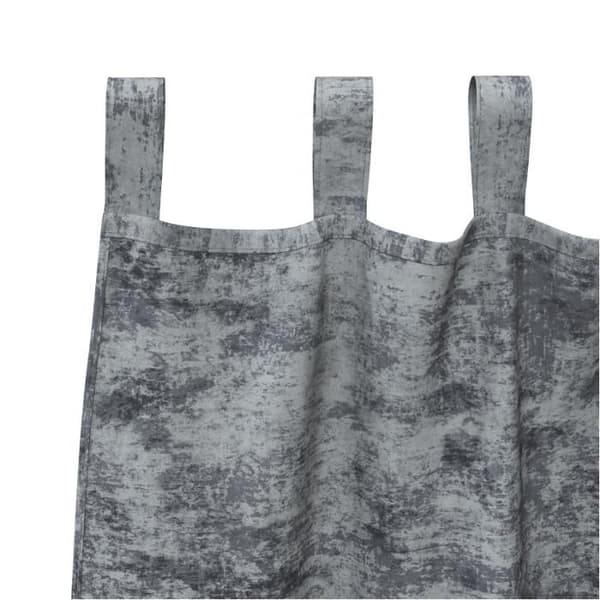 2 delar sammet gardiner med silvergrå öglor 245x140 cm