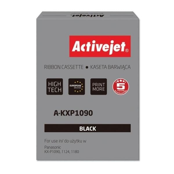 Utprintningsband - Activejet - A-KXP1090 - Svart - Kompatibel med Panasonic - Dot Matrix
