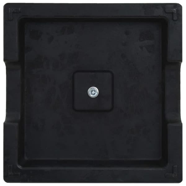vidaXL Square Parasol Base Polyresin 8 kg Svart