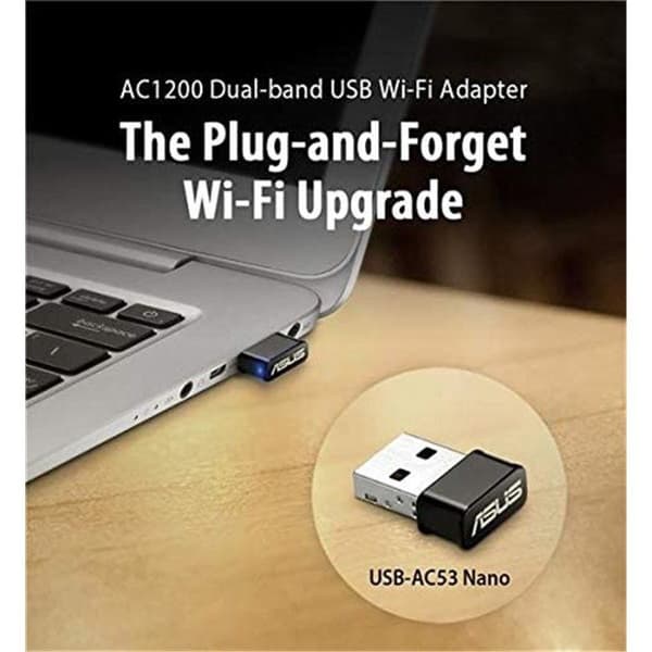 Asus USB-AC53 Nano Wifi-adapter Svart