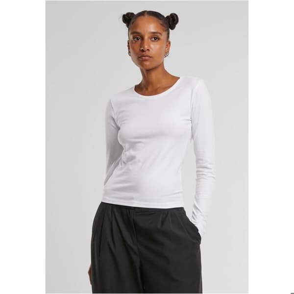 T-shirt med långa ärmar dam Urban Classics Basic Super Slim