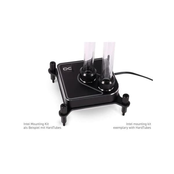 Vattenblock CPU - Alphacool - Core 1 - Noir - aRGB Aurora - Bas i nickelpläterad koppar