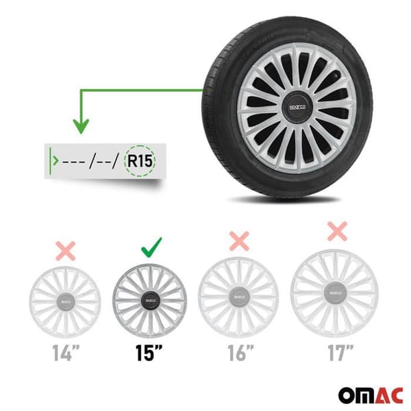 4-HJULSKÄLL SPARCO TREVISO 15" GRÅ