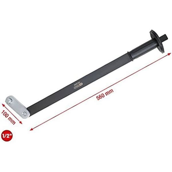Slagskruvdragare - KS TOOLS - 1/2" - Trådbunden - 560 mm - Svart