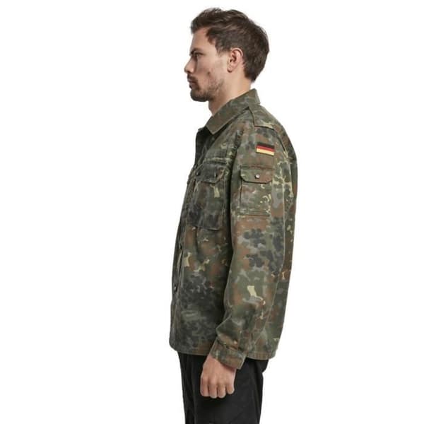 Militärskjorta Brandit BW Flecktarn långärmad - 80% polyester, 20% bomull