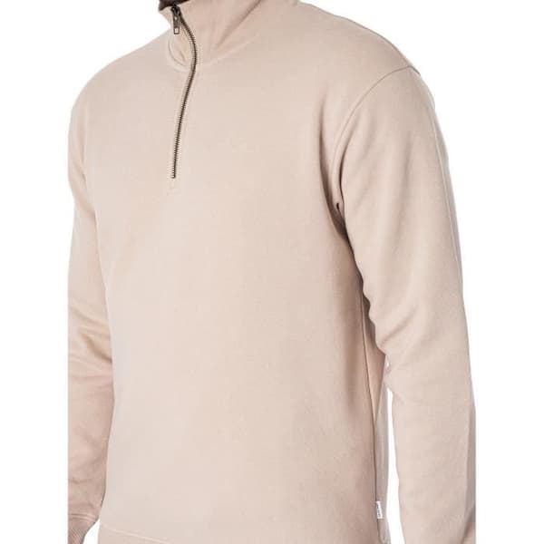 Bradley Half Zip Sweatshirt - Jack & Jones - Herr - Beige