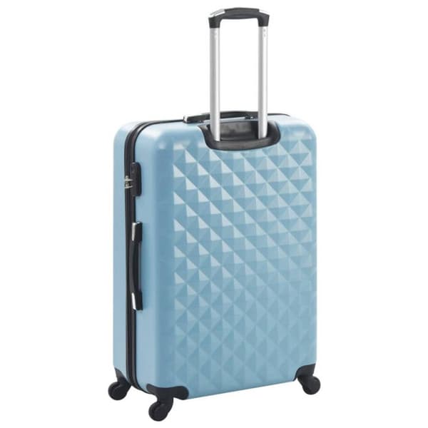 vidaXL Hardside resväska 3 st Blå ABS 91889